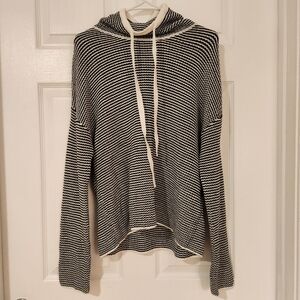 Calvin Klein Striped Cowl Neck Sweater